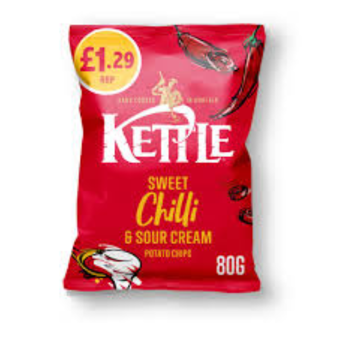 KETTLE CHIPS SWEET CHILLI 80G